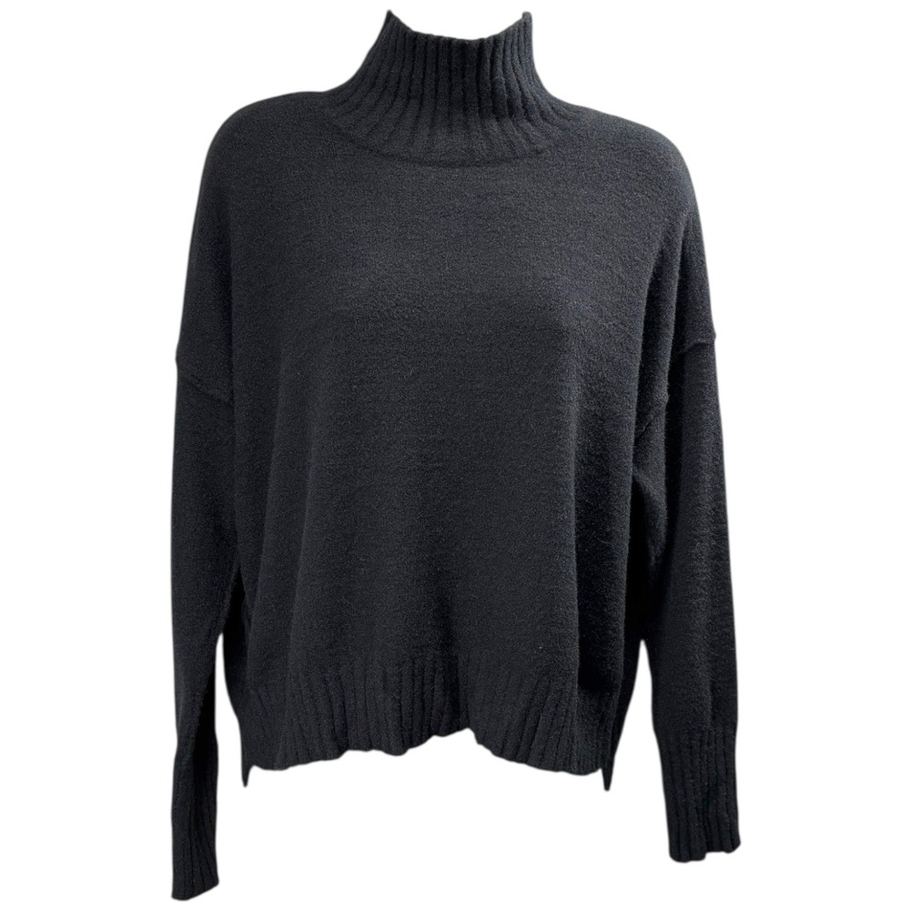 Free People Dark Academia‎ Soft Turtleneck Sweater XS Oversized Cozy Knit